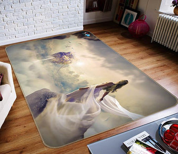 3D Aerial Castle 247 Non Slip Rug Mat Mat AJ Creativity Home 