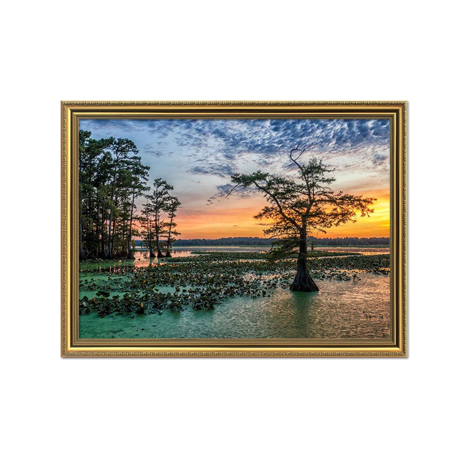 3D Lonely Tree 179 Fake Framed Print Painting Wallpaper AJ Creativity Home 