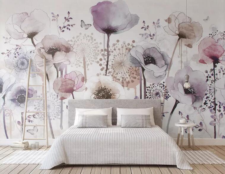 3D Multicolor Flowers 1154 Wall Murals Wallpaper AJ Wallpaper 2 