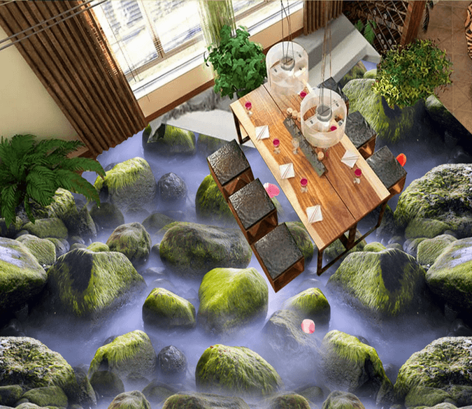 3D Petals Fly 158 Floor Mural Wallpaper AJ Wallpaper 2 