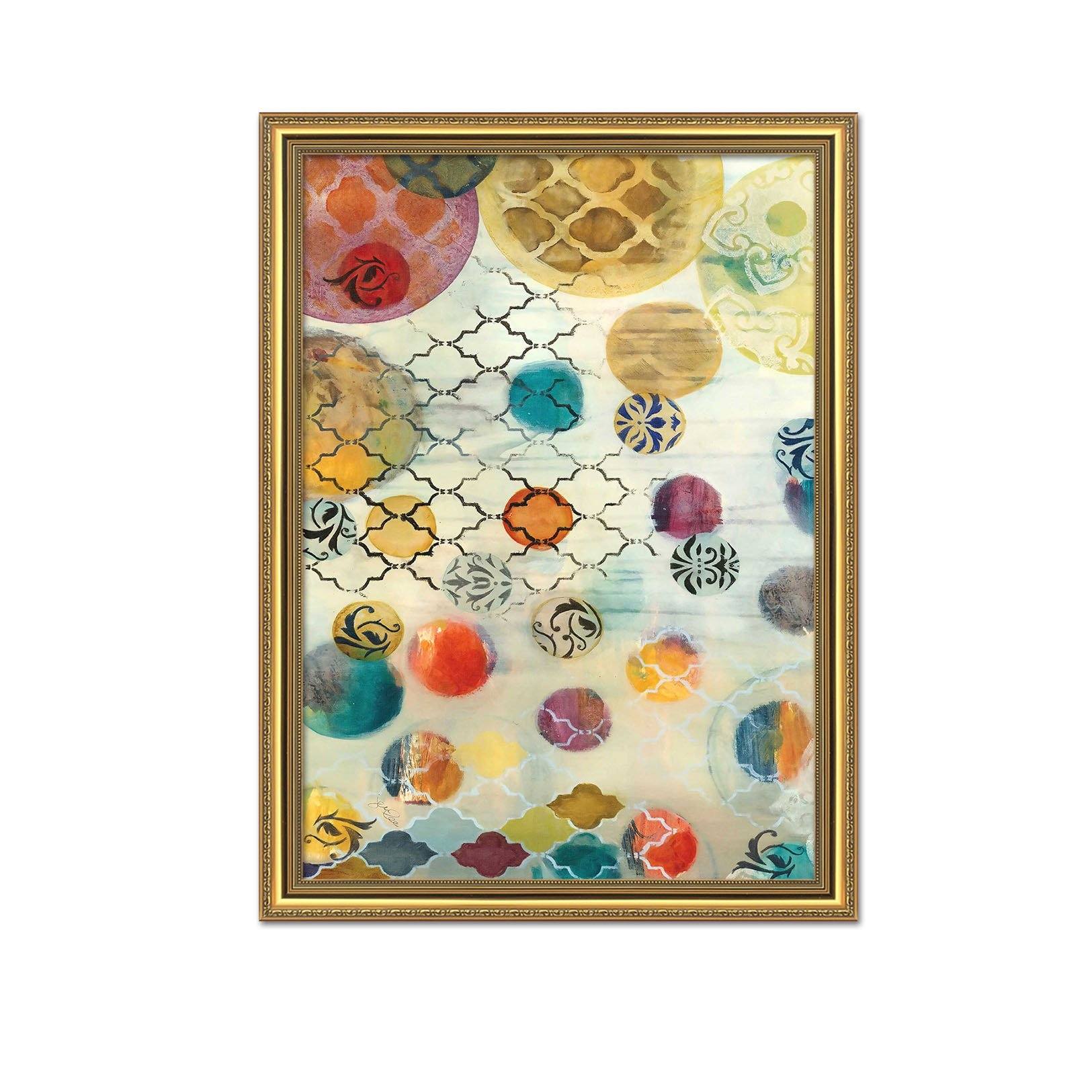 3D Colorful Balls 115 Fake Framed Print Painting Wallpaper AJ Creativity Home 
