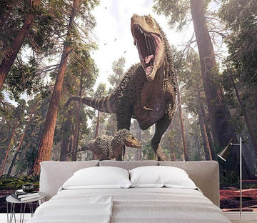 3D Ferocious Dinosaur 202 Wallpaper AJ Wallpaper 