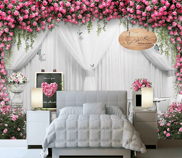 3D Wedding Scene Flower 174 Wallpaper AJ Wallpaper 2 