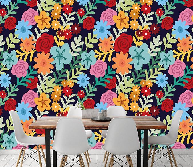 3D Colored Flower 224 Wallpaper AJ Wallpaper 