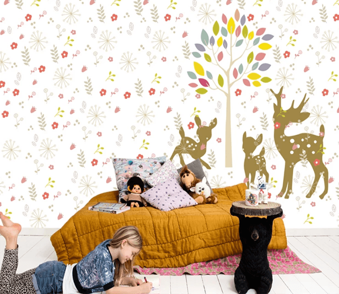3D Snowflake Deer 940 Wallpaper AJ Wallpaper 2 