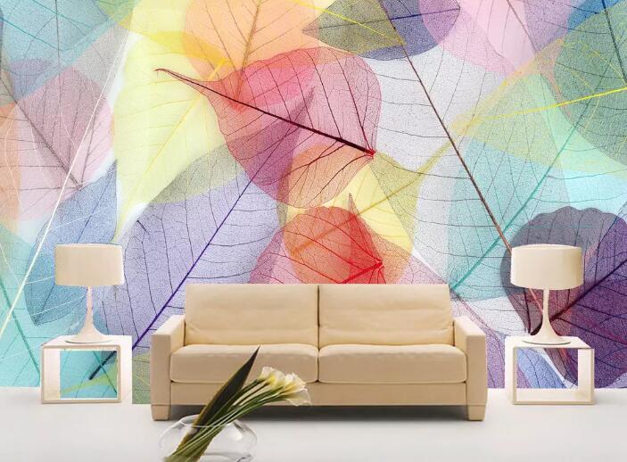 3D Colored Leaves 1206 Wall Murals Wallpaper AJ Wallpaper 2 