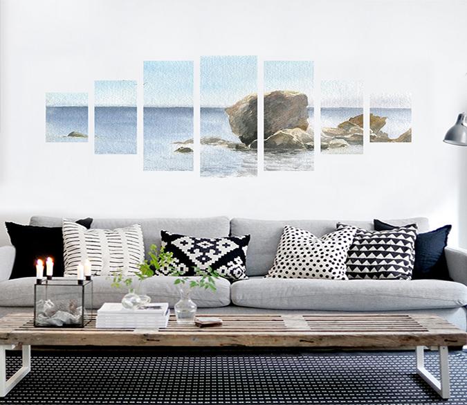 3D Flying Seagull 186 Unframed Print Wallpaper Wallpaper AJ Wallpaper 