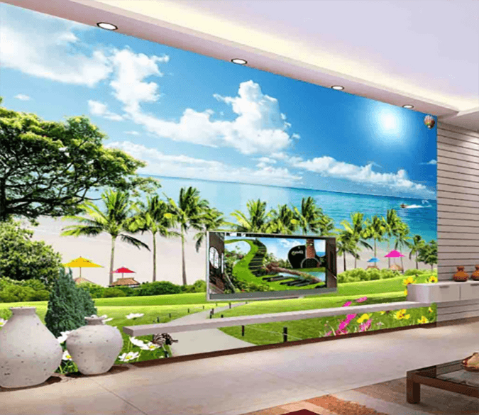 3D Boat Coconut 183 Wallpaper AJ Wallpaper 