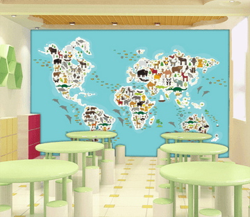 3D Animal Map 423 Wallpaper AJ Wallpaper 