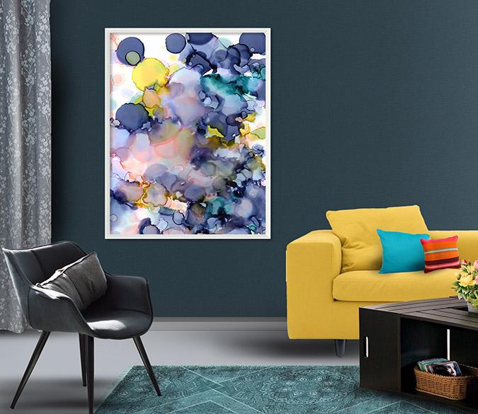 3D Dark Ink 082 Fake Framed Print Painting Wallpaper AJ Creativity Home 