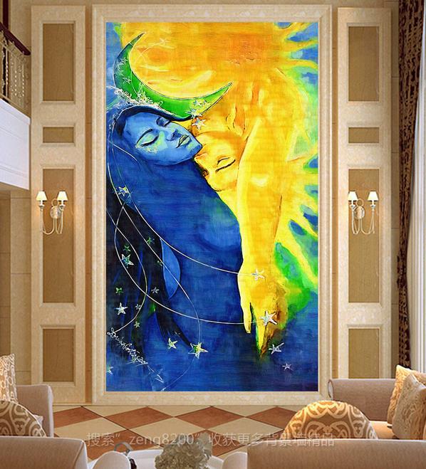 3D Golden Avatar 645 Wall Murals Wallpaper AJ Wallpaper 2 