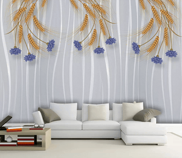 3D Wheat Vine 1201 Wallpaper AJ Wallpaper 2 