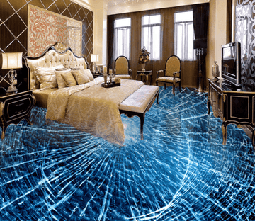3D Glass Crack 073 Floor Mural Wallpaper AJ Wallpaper 2 