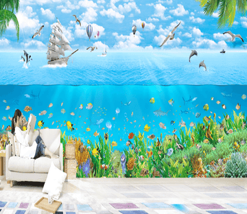3D Ship Coral 183 Wallpaper AJ Wallpaper 