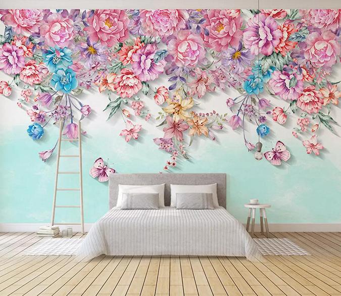 3D Fragrant Flower 383 Wallpaper AJ Wallpaper 