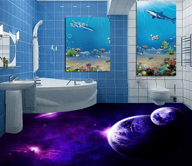 3D Interstellar 046 Floor Mural Wallpaper AJ Wallpaper 2 