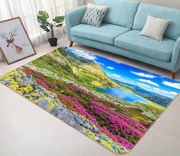 3D Flower Mountain 749 Non Slip Rug Mat Mat AJ Creativity Home 