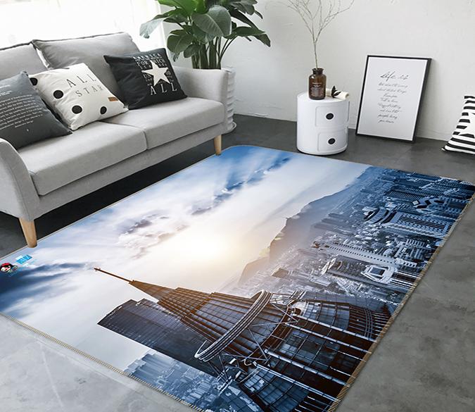 3D Sunshine Building 175 Non Slip Rug Mat Mat AJ Creativity Home 