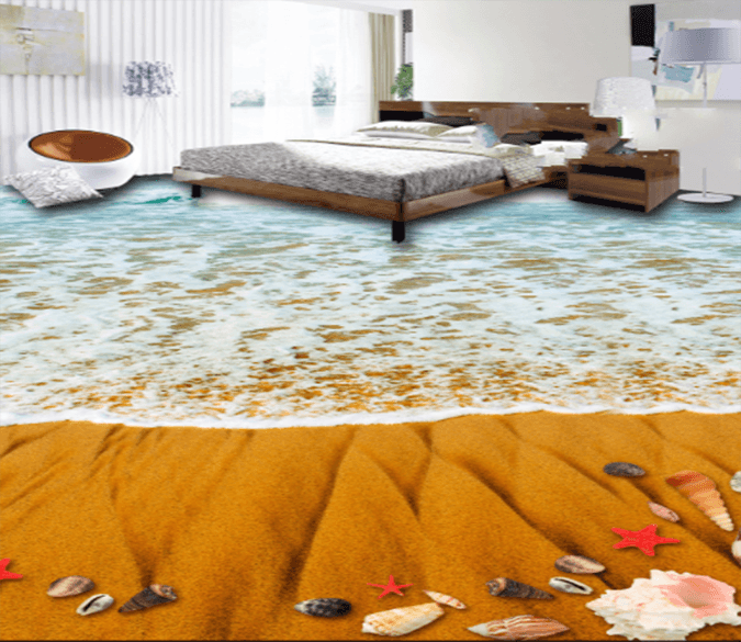 3D Beach 034 Floor Mural Wallpaper AJ Wallpaper 2 