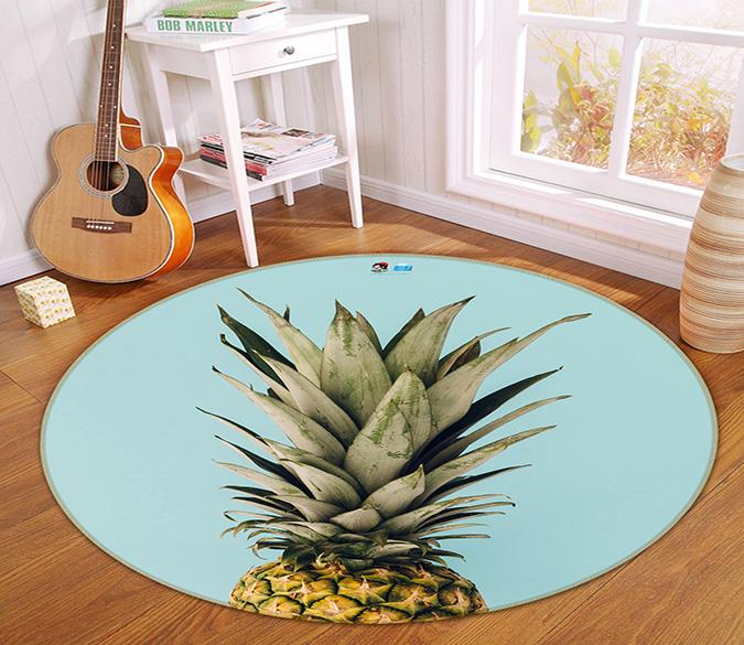 3D Big Pineapple 163 Round Non Slip Rug Mat Mat AJ Creativity Home 