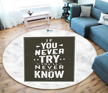 3D English Stone Pattern 177 Round Non Slip Rug Mat Mat AJ Creativity Home 