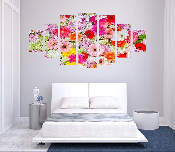 3D Bright Flowers 114 Unframed Print Wallpaper Wallpaper AJ Wallpaper 