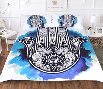 3D Ink Palm 161 Bed Pillowcases Quilt Wallpaper AJ Wallpaper 