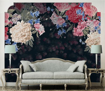 3D Big Flower Group 021 Wallpaper AJ Wallpaper 