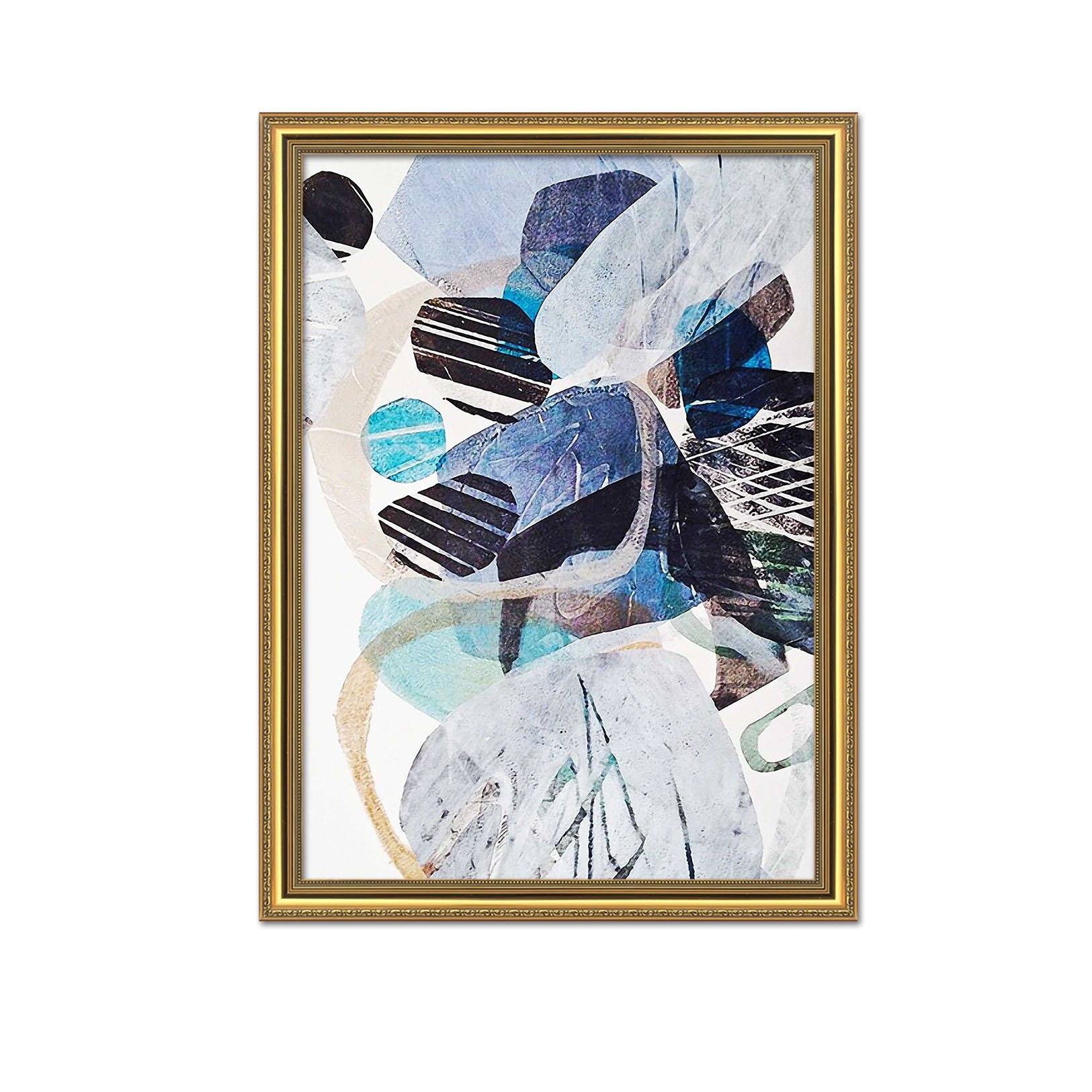 3D Abstract Painting 090 Fake Framed Print Painting Wallpaper AJ Creativity Home 