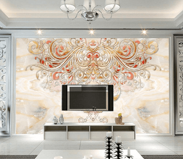 3D Flower Pattern 028 Wallpaper AJ Wallpaper 