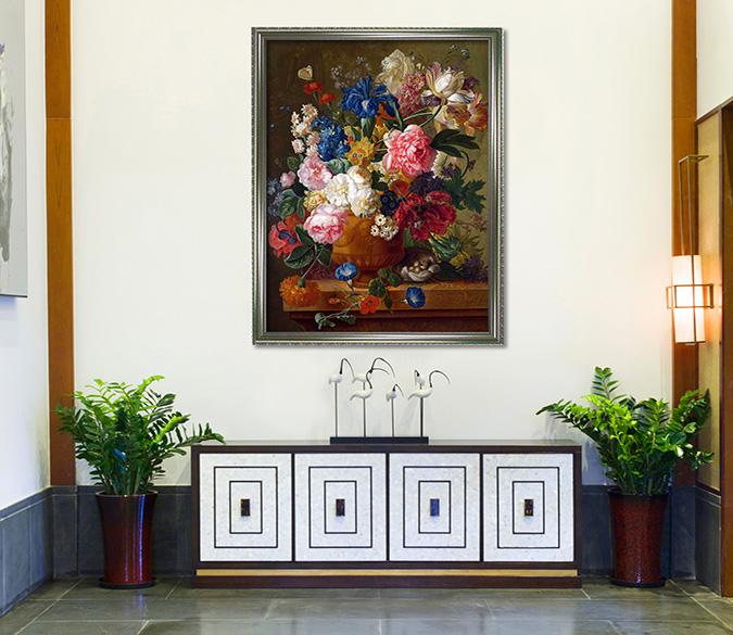 3D Flower Arrangement 141 Fake Framed Print Painting Wallpaper AJ Creativity Home 