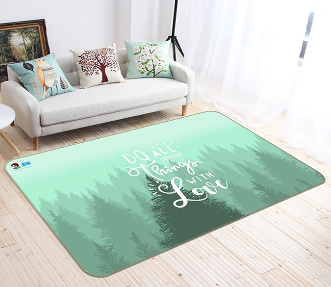3D Eucalyptus Forest 267 Non Slip Rug Mat Mat AJ Creativity Home 