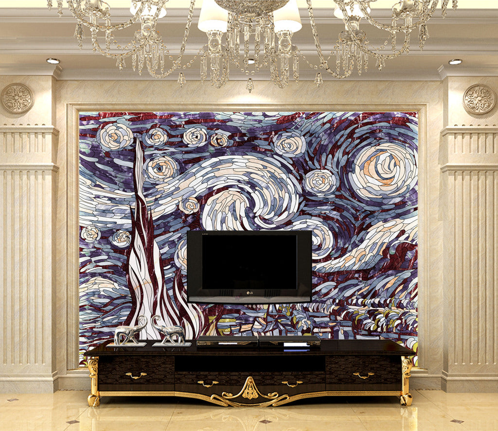 3D White Tree WC054 Wall Murals