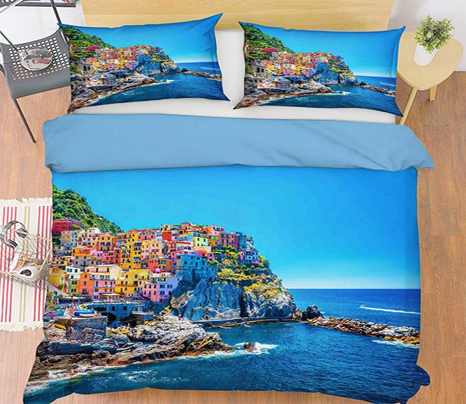 3D Sea House 037 Bed Pillowcases Quilt Wallpaper AJ Wallpaper 