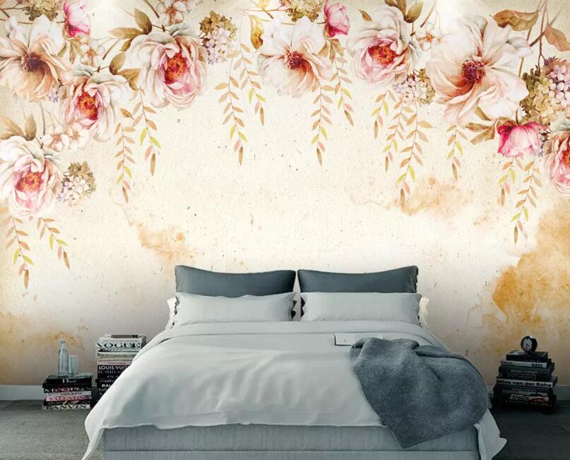 3D Colored Flowers 083 Wall Murals Wallpaper AJ Wallpaper 2 