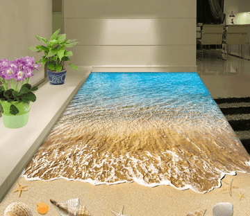 3D Warm Sandy Beachs 059 Floor Mural Wallpaper AJ Wallpaper 2 