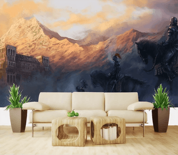 3D War Sunset Mountain 1581 Wallpaper AJ Wallpaper 2 