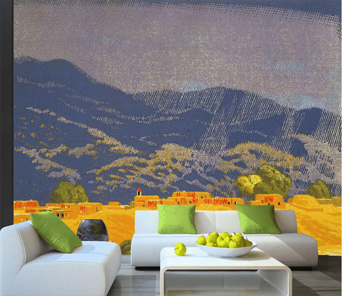3D Color Carving Rain Mountain 1622 Wallpaper AJ Wallpaper 2 