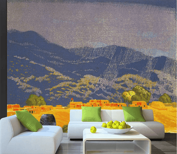 3D Color Carving Rain Mountain 1622 Wallpaper AJ Wallpaper 2 