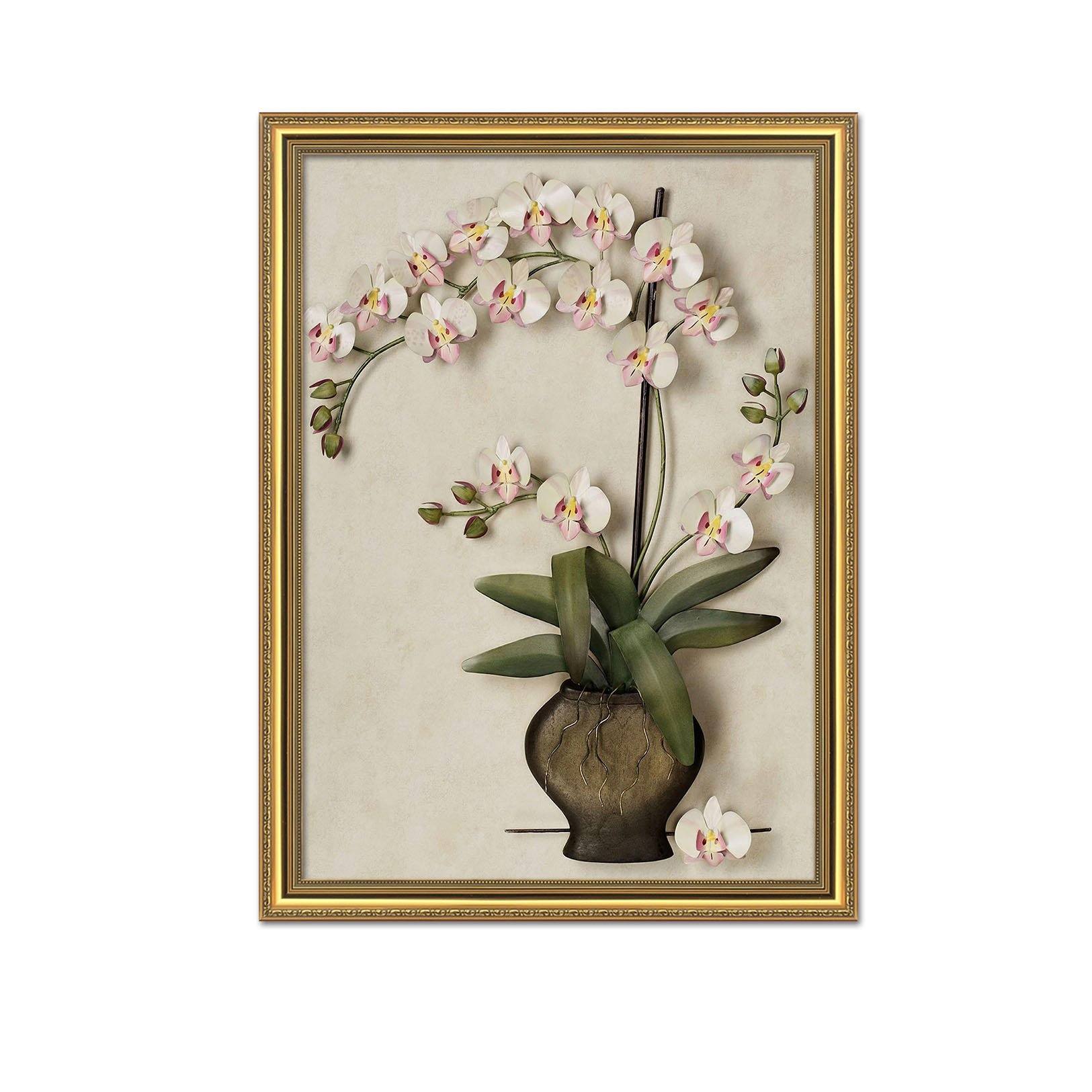 3D Vase Flower 068 Fake Framed Print Painting Wallpaper AJ Creativity Home 