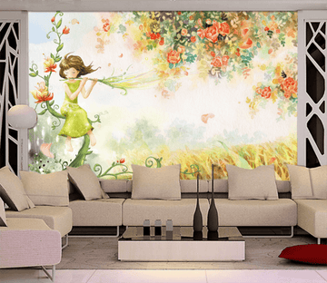 3D Girl Flower 431 Wallpaper AJ Wallpaper 