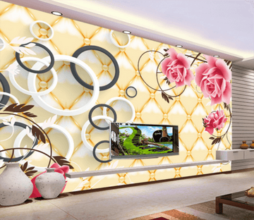3D Big Circle Flower 192 Wallpaper AJ Wallpaper 