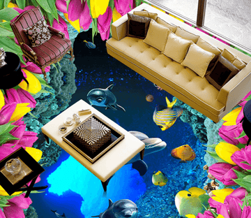 3D Wreath 080 Floor Mural Wallpaper AJ Wallpaper 2 