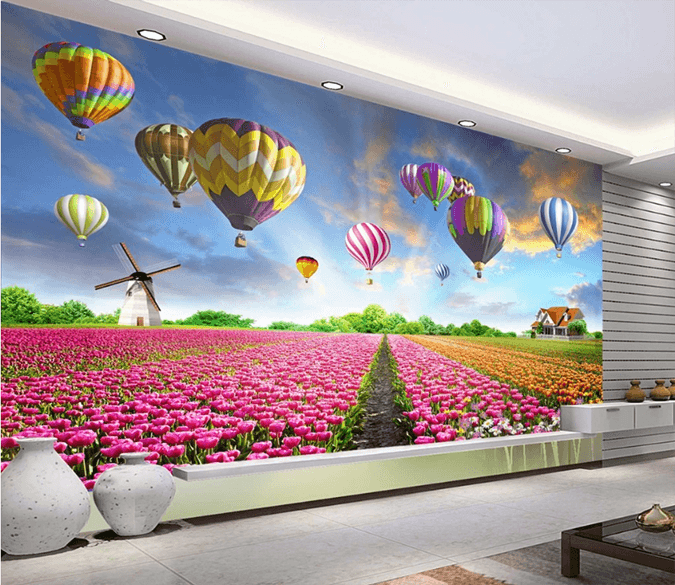 3D Hot Air Balloon 007 Wallpaper AJ Wallpaper 