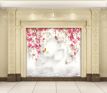 3D Rattan Flower 191 Wallpaper AJ Wallpaper 