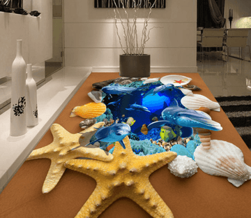 3D Starfish 004 Floor Mural Wallpaper AJ Wallpaper 2 