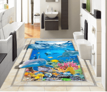 3D Boundless Sea 086 Floor Mural Wallpaper AJ Wallpaper 2 