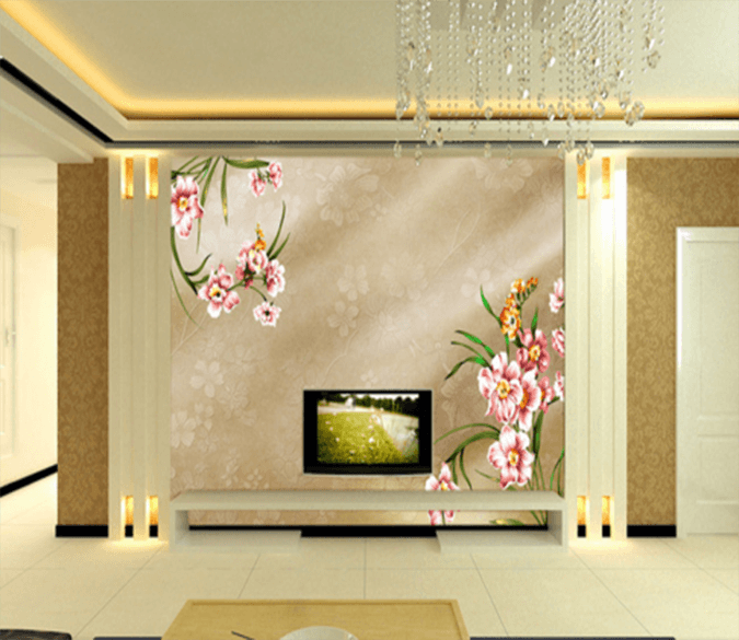 3D Pattern Flower 062 Wallpaper AJ Wallpaper 