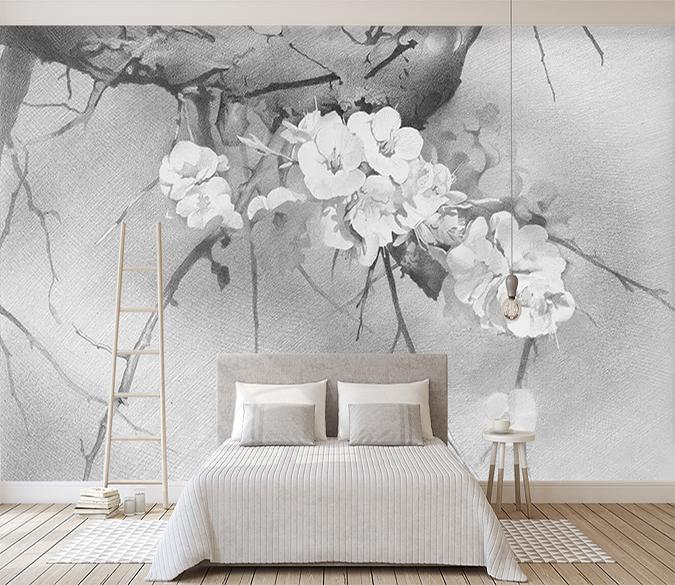 3D Ink Blooming Flower 043 Wallpaper AJ Wallpaper 