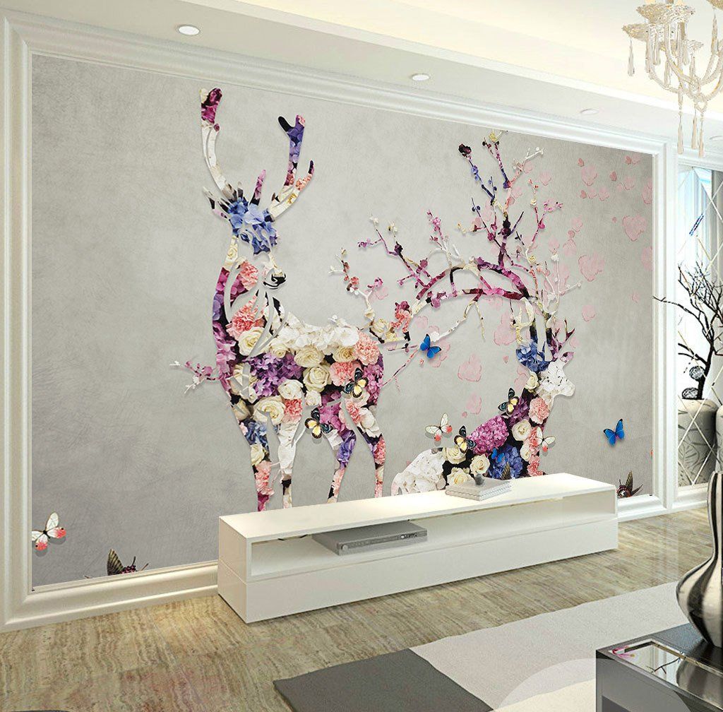3D Elk 394 Wall Murals Wallpaper AJ Wallpaper 2 